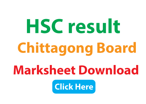 HSC result Chittagong Board marksheet downlaod